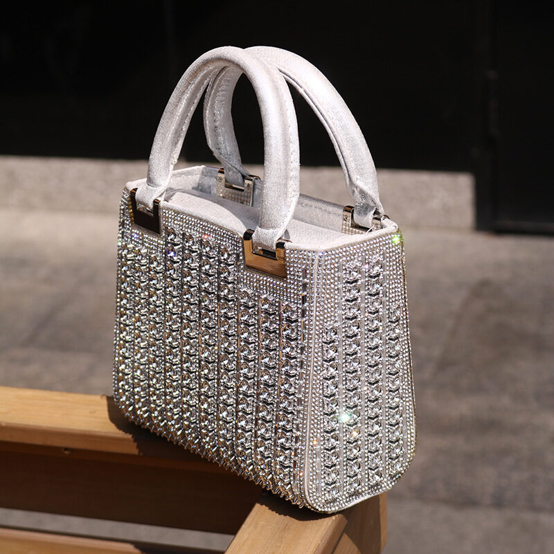 O1CN01lzfDrp1cIJm95tnBY_2214438213577-0-cib.jpg Evening Rhinestone Handbag Storage Bag Can Be Carried on One Shoulder, Multi-Color Elegant Bag Clutch Bag Gift Ready for Sale - Image 1