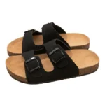 New Summer Fashionable Buckle Leather Bocon Flat Beach Casual Sandals and Slippers for Men and Women Half Slippers Thick Bottom Outer - Image 5