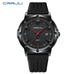 CRRJU/Kajun 5030 Round Neutral Tape Men's Watch Women's Watch Wrist Watch Calendar Sports Couple's Watch