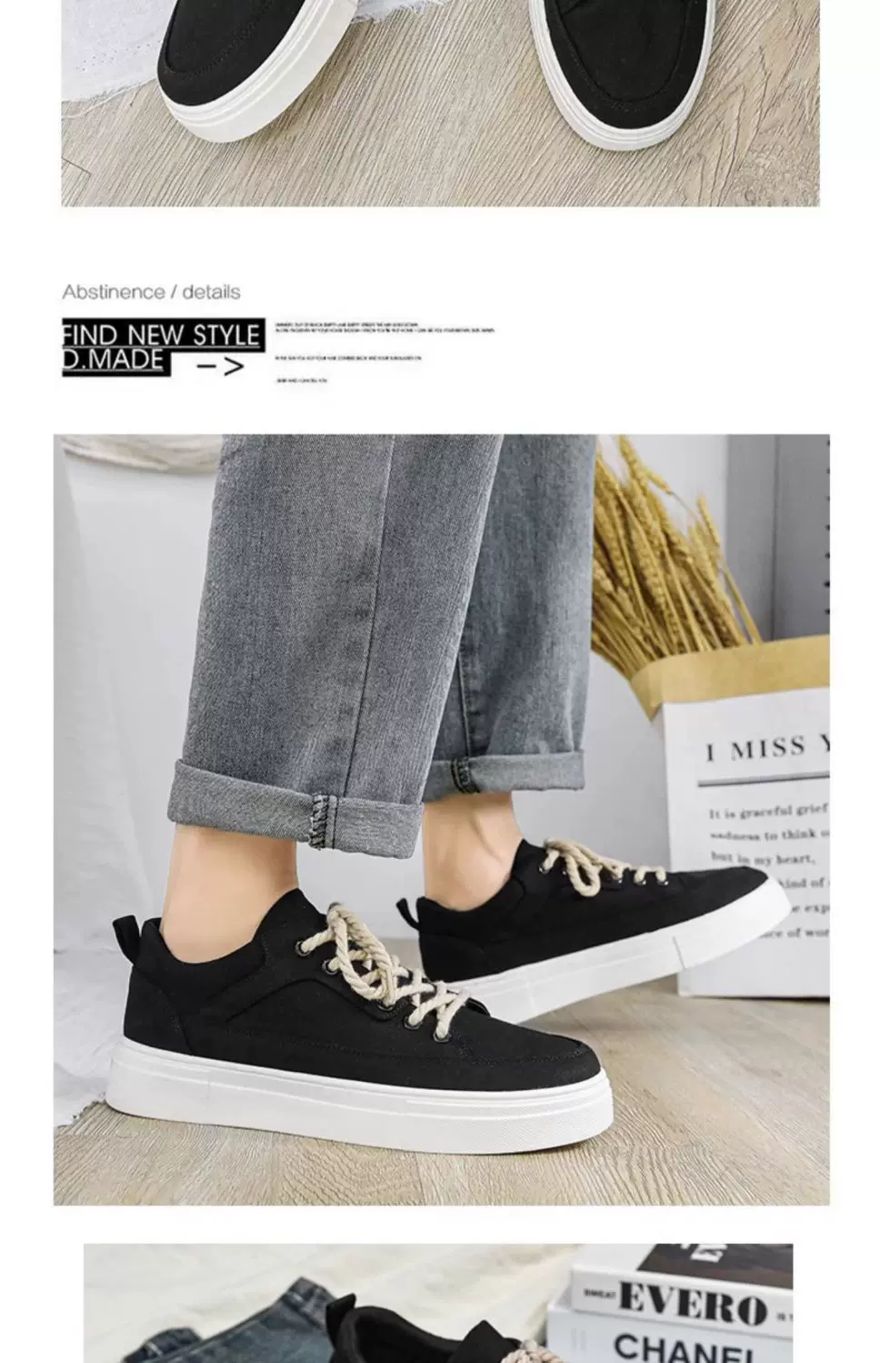 White Canvas Men's Shoes New Summer Breathable All-match Casual Board Shoes Student Platform Sports Black Cloth Shoes Trendy Shoes 1 O1CN01sIkSiR1ahODS2Iy0I 2217967043361 0 cib