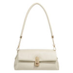 Lasagna White Qiao Shoulder Bag Women's New Fashion Glacier White Underarm Bag All-match Commuter Crossbody Bag for Women - Image 5