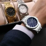 MEGIR new men's classic business steel band watch wholesale waterproof luminous calendar watch - Image 2