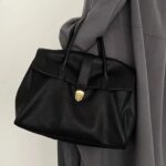 High-end Sense Official Document Tote Bag Women's New Style Large Capacity Computer Handbag Lazy Style Commuter Bag - Image 3