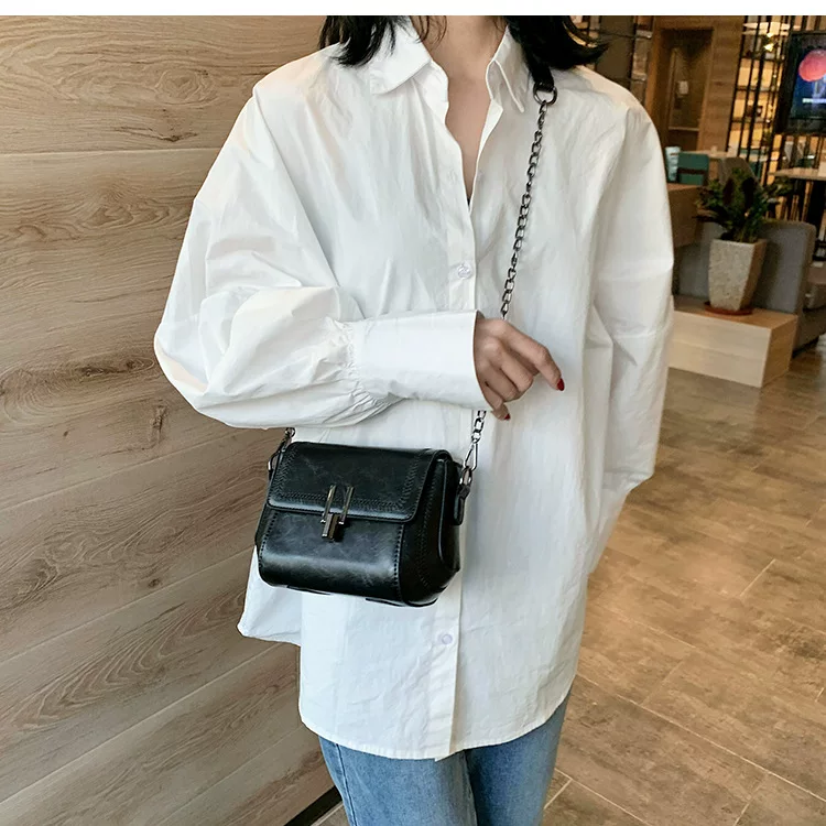 Ins Super Popular Retro Bag Small Bag Women's New Fashionable Korean Style All-match Texturized Crossbody Bag Fashionable Small Square Bag 4 O1CN01v1I2XP2IGDjF264vG 2209978749258 0 cib
