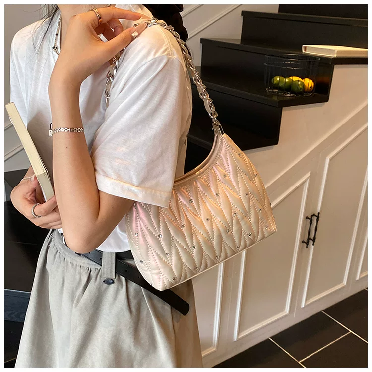 Small Fragrant Style Rhombus Chain Armpit Bag for Women New Summer Fashion Shoulder Bag Versatile 37 O1CN012P8m5D1yV4MvtvQmQ 2212088006583 0 cib