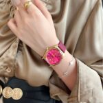 A generation of Western Queen Mother's same watch women's Saturn rose red gold watch fashion retro temperament quartz waterproof - Image 3