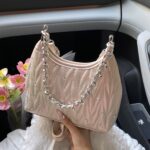 Small Fragrant Style Rhombus Chain Armpit Bag for Women New Summer Fashion Shoulder Bag Versatile