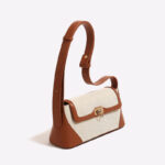 Bag French New Niche Design Women's Bag Contrast Color Commuter Underarm Fashion All-match Retro Baguette Shoulder Bag - Image 4