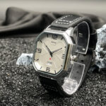Cross-border foreign trade new retro square men's watch trend high sense niche double movement calendar quartz watch men - Image 2