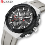 Curren Karin 8462 Men's Watch Calendar Men's Watch Six-pin Tape Quartz Watch Fashion Running Seconds - Image 3