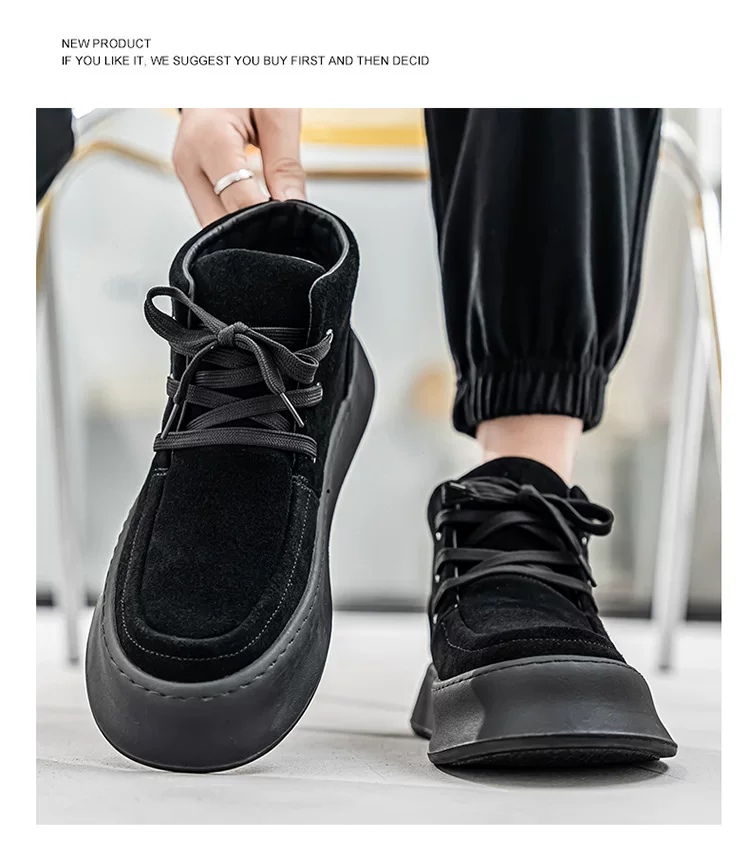 Autumn and Winter Hong Kong Style Trendy All-match Casual Board Shoes High-top Men's Shoes Men's Reversed Leather Shoes Mid-top Martin Boots 20 O1CN01N9aGo41YCaJd83l9t 4175403023 0 cib