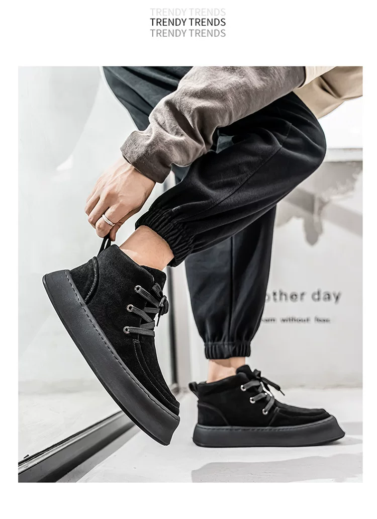 Autumn and Winter Hong Kong Style Trendy All-match Casual Board Shoes High-top Men's Shoes Men's Reversed Leather Shoes Mid-top Martin Boots 19 O1CN01bSuBZ91YCaJc5WGxn 4175403023 0 cib