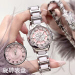 women's new explosive ceramic automatic movement quartz watch fashion waterproof watch - Image 2
