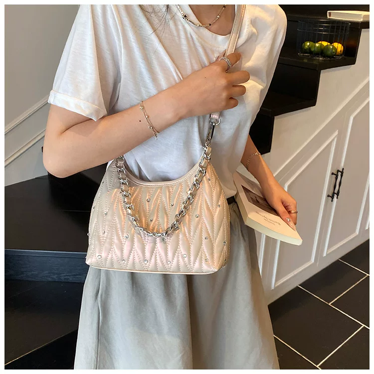 Small Fragrant Style Rhombus Chain Armpit Bag for Women New Summer Fashion Shoulder Bag Versatile 36 O1CN01glOje41yV4Mx2kmLh 2212088006583 0 cib