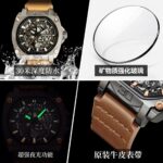 Gubosen multi-layer craft design sense men's watch waterproof luminous calendar live broadcast foreign trade - Image 4