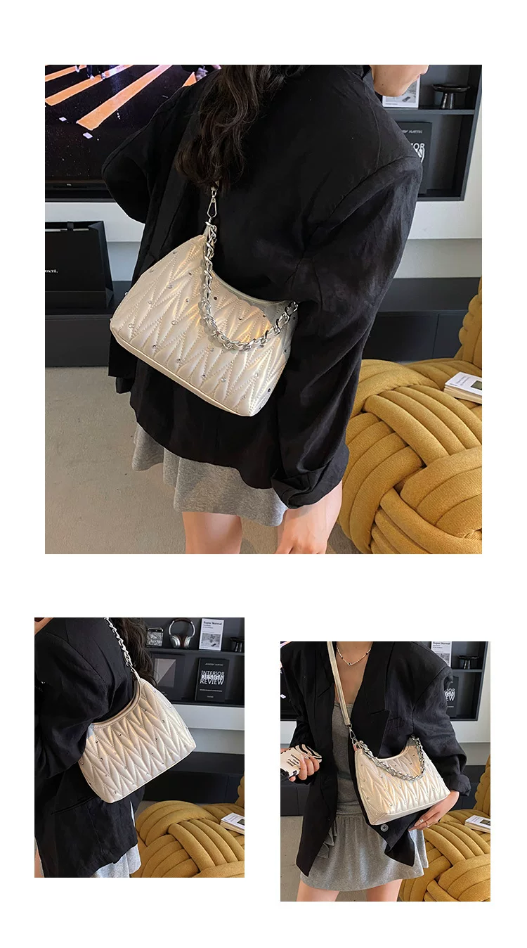 Small Fragrant Style Rhombus Chain Armpit Bag for Women New Summer Fashion Shoulder Bag Versatile 5 O1CN01hOb7Cs1yV4Mr3WCa1 2212088006583 0 cib