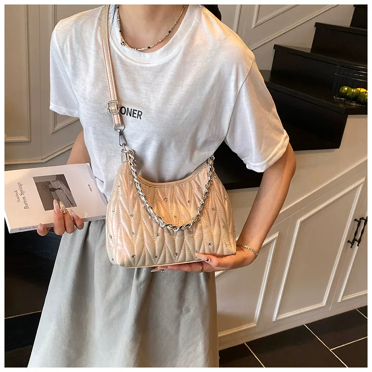 Small Fragrant Style Rhombus Chain Armpit Bag for Women New Summer Fashion Shoulder Bag Versatile 32 O1CN01hv8Ypz1yV4Mwju69W 2212088006583 0 cib
