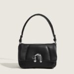 Super Hot High-End Armpit Bag Zhao Lusi's Same Niche Shoulder Bag Quilted Women's Bag Hand-Held Flower Roll Bag - Image 3