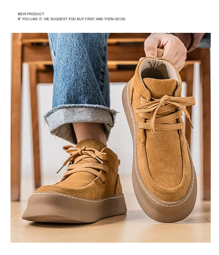 Autumn and Winter Hong Kong Style Trendy All-match Casual Board Shoes High-top Men's Shoes Men's Reversed Leather Shoes Mid-top Martin Boots 14 O1CN01z0gRIa1YCaJaDj27M 4175403023 0 cib