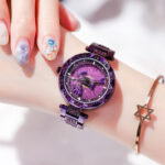 Explosions A Deer Has Your Time to Run Watches Women's Students Quartz Watches Women's Watches Full of Drill Stars Shake Sound Rotation - Image 4