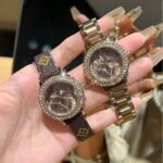 Counter Straight Hair Quality Trendy Brand New Diamond Digital Women's Steel Band Watch Douyin Popular Genuine Leather Women's Versatile - Image 4