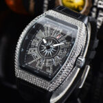 New Barrel-Shaped Yacht Quartz Watch Frank Casual Diamond-Encrusted Aliexpress Best-Selling Baby's Breath Waterproof Watch