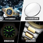 POEDAGAR/Baodaqa New Square Plate Calendar Couple Steel Belt Foreign Trade Casual Fashion Sports Quartz Watch 789 - Image 4