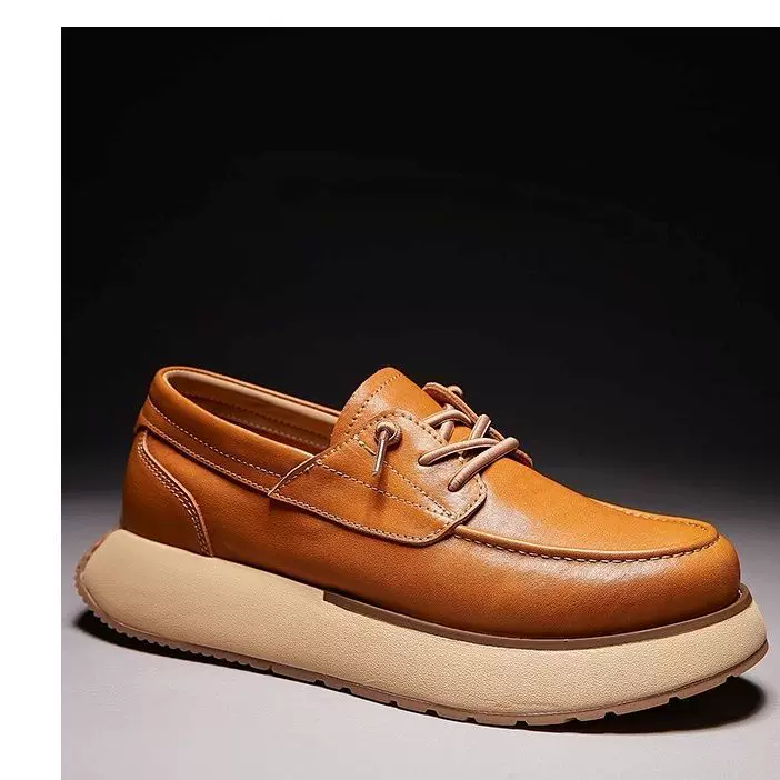 Autumn New Arrival Versatile Comfortable Soft-Soled Breathable Casual Leather Shoes Thick-Soled Trendy Men's Shoes 2 O1CN01DAFPLs2MkEHNihg2H 2219372559865 0 cib