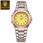 POEDAGAR/Baidaga Brand Small Quartz Watch Women's Ultra-thin Steel Band Square Waterproof Watch 708 - Image 5