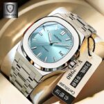 Guberson high color waterproof ultra-thin men's watch calendar imitation mechanical watch live foreign trade explosions a generation of hair - Image 4