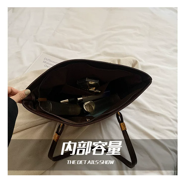 High-End Texture Retro Bag for Women New Large-Capacity Shoulder Commuter Bag Fashionable Personalized Tote Bag Cross-Border 7 O1CN01KERfW01Eyrjc9KOXL 2216767400421 0 cib