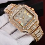Foreign trade explosions luxury full diamond watch ladies diamond strap classic Roman literal fashion atmosphere watch wholesale - Image 3