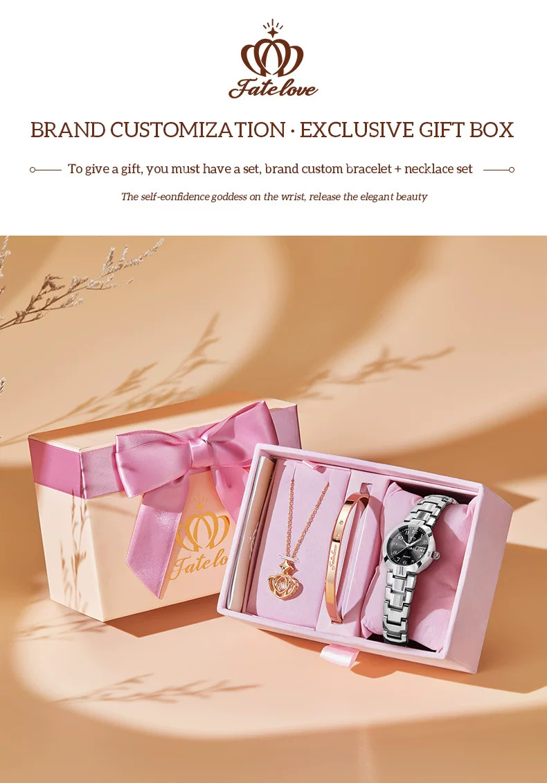 A generation of Fate love brand factory direct calendar quartz watch waterproof luminous ladies watch women's watch 12 undefined