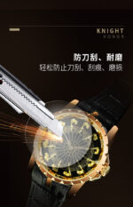 12 Knight fashion trend large dial waterproof men's student watch retro watch casual popular TikTok - Image 4