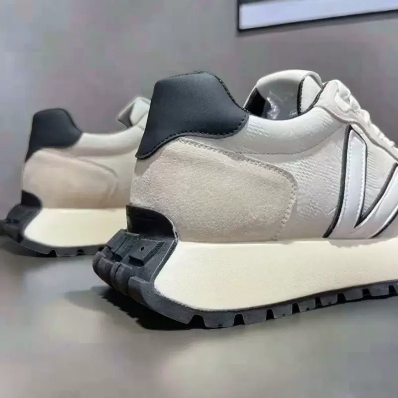 Comfortable Leather Popular Thick-Soled Shoes, Casual Shoes, Lace-Up Sports Shoes, Low-Cut Sneakers, Korean Style Shoes 6 O1CN01j68RlY1KQPhWU6BuS 2215831901158 0 cib