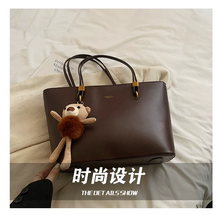 High-End Texture Retro Bag for Women New Large-Capacity Shoulder Commuter Bag Fashionable Personalized Tote Bag Cross-Border 9 O1CN01jRbPxE1Eyrja1jGP8 2216767400421 0 cib