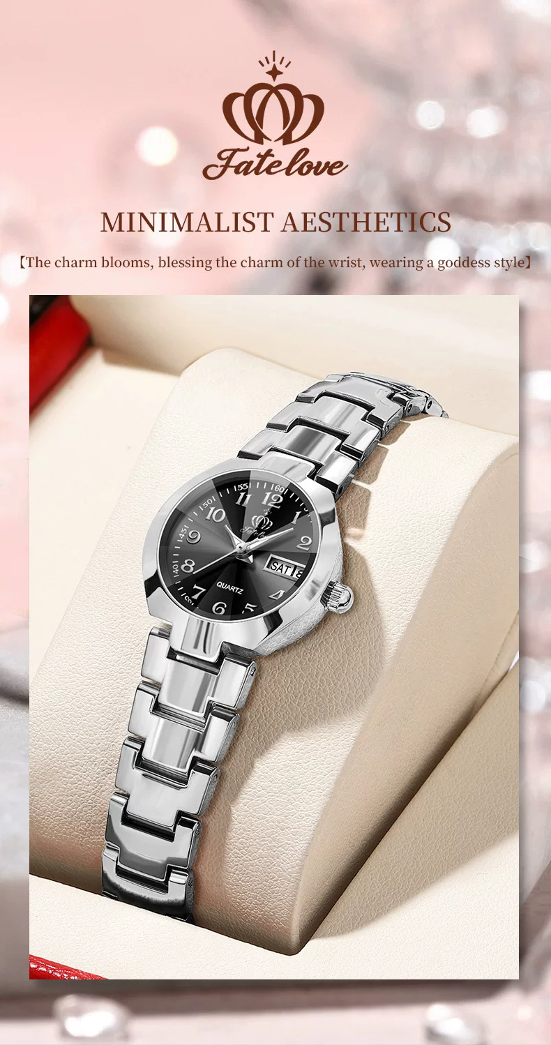 A generation of Fate love brand factory direct calendar quartz watch waterproof luminous ladies watch women's watch 6 undefined