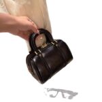 High-End Retro Soft Leather Pillow Bag for Women New Versatile Cylindrical Bag Niche Accessible Luxury Satchel Crossbody Bag - Image 5