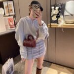 High-End Retro Soft Leather Pillow Bag for Women New Versatile Cylindrical Bag Niche Accessible Luxury Satchel Crossbody Bag - Image 3