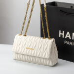 New Style Pleated Armpit Cloud Chain Bag Fashionable Versatile Accessible Luxury Genuine Leather Shoulder Crossbody Small Bag
