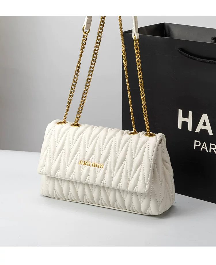 New Style Pleated Armpit Cloud Chain Bag Fashionable Versatile Accessible Luxury Genuine Leather Shoulder Crossbody Small Bag 20 O1CN019KokLq1RxZhLNCxZW 2219750442178 0 cib