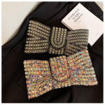 Rhinestone-Encrusted Glass Niche Design Hand-Held Banquet Special-Shaped Bow-Shaped Evening Bag - Image 4