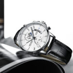 Louis Julun Live Explosions New Fashion Business Three-Eye Chronograph Genuine Leather Luminous Men's Waterproof Quartz Watch - Image 3