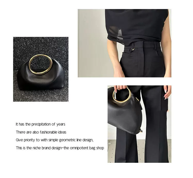 Niche Design French Style Elegant Handbag Metal Ring Cloud Bag Evening Bag Early Spring Premium Bag 2 O1CN01HRXN1P1q9WmwVK6TC 2214702065453 0 cib