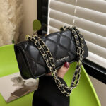 Rhomboid Small Bag 2 New Fashionable High-end All-match Fashionable Chain Bag Women's ins Niche Shoulder Crossbody Bag - Image 4