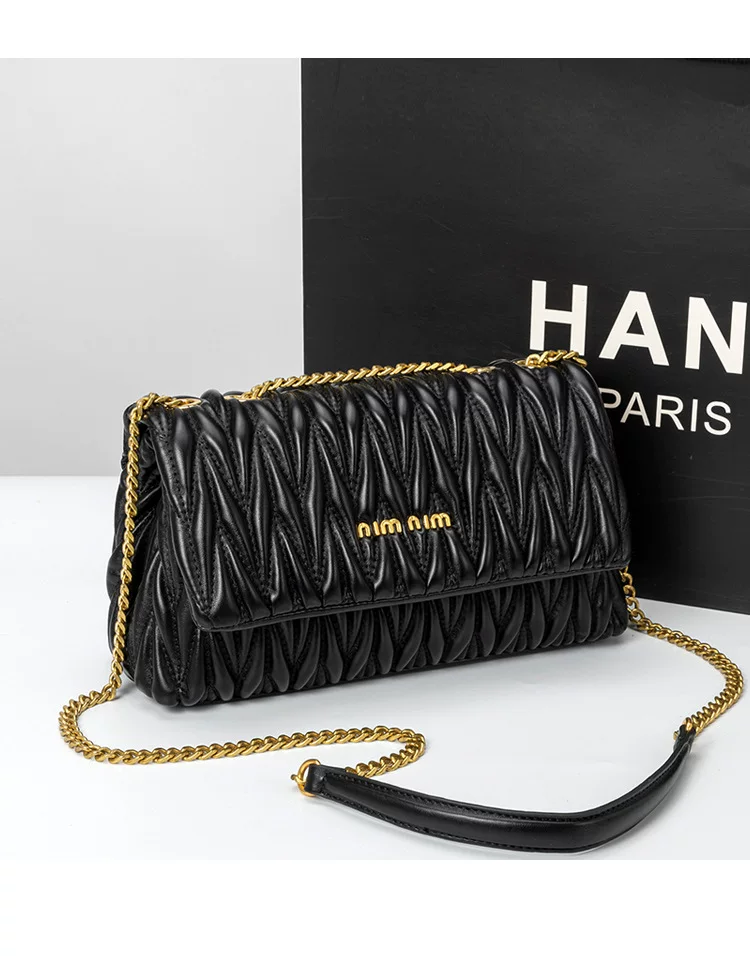New Style Pleated Armpit Cloud Chain Bag Fashionable Versatile Accessible Luxury Genuine Leather Shoulder Crossbody Small Bag 14 O1CN01M2gkIF1RxZhKvQYbZ 2219750442178 0 cib