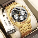 Poedagar New Men's Watch Multi-Functional Luxury Chronograph Luminous Quartz Watch Live Broadcast Foreign Trade Popular Watch