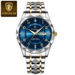 Poedagar/Padachi New Export Steel Band Dual Calendar Business Fashion Sports Quartz Men's Watch Delivery 858 - Image 5