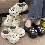 Thick Sole Cave Shoes Women's 2025 New Summer Outer Wear Non-slip Seaside Beach Shoes Increased EVA Sandals - Image 4