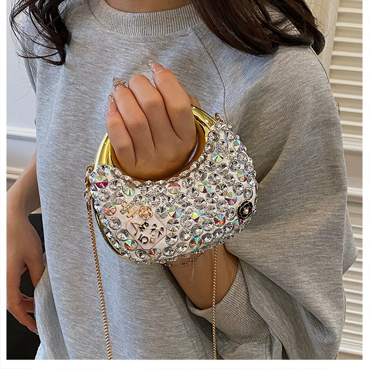 Mini Acrylic Bag European and American Fashion Niche Sequin Personalized One-Shoulder Crescent Bag Women's Chain Dinner Bag Trendy 38 O1CN01XQNfbT2JSsOmcYiwT 4029749421 0 cib